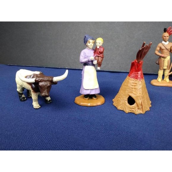 Wild West Toob Hand Painted Figures Educational Home school 11 Miniature Collect - Picture 4 of 12